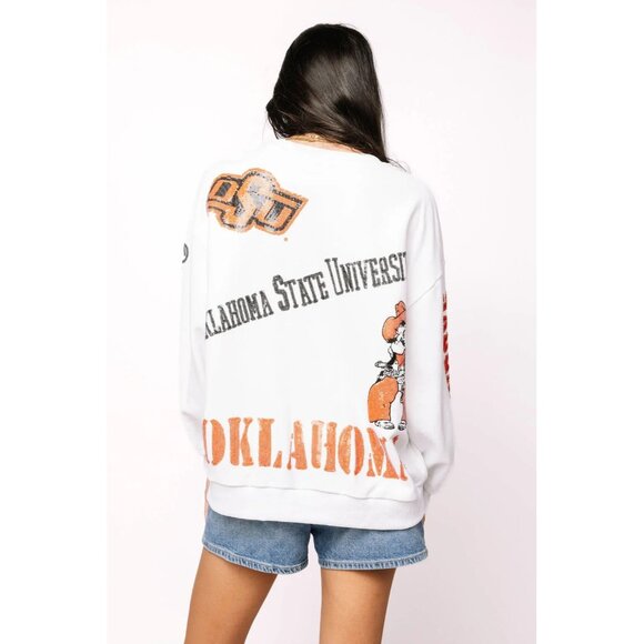 NWT, Medium, Queen of Sparkles Oklahoma State Cowboys OSU Women's Sweatshirt - Picture 3 of 10